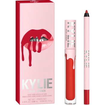 Kylie Cosmetics Velvet Lip Kit - Liquid Lipstick & Lip Liner Течно червило 4, 25gr