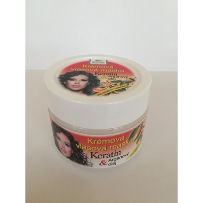 Bione Cosmetics Bio Keratin arganový olej krémová vlasová maska 260 ml