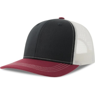 Atlantis Headwear Sonic-S Trucker 6 panelová COT-330259acz99 Navy/kardinal/bílá