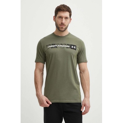 Under Armour pánsky zelené s potlačou 1376830