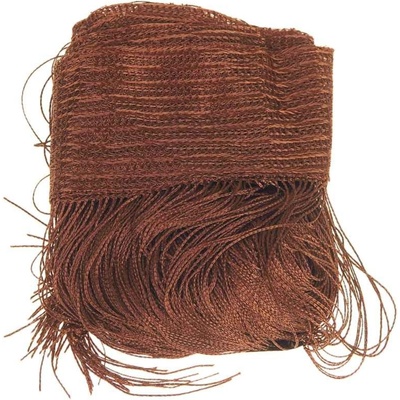 Šňůrková záclona 100cm hnědá