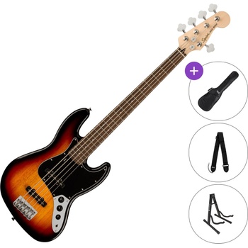 Squier Affinity Series Jazz Bass V LRL BPG SET 3-Color Sunburst 5-струнна бас китара