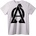 NOONEBRAND Тениска Черен A Символ - 2XL, White