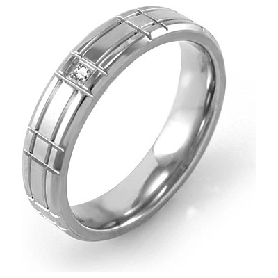 Steel Edge Prstýnek s kamínkem MCRSS023