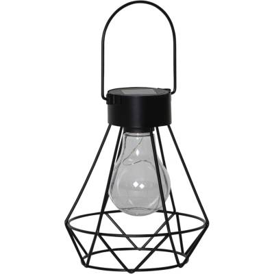 Star Trading Черен LED фенер, височина 15, 5 cm Eddy - Star Trading (481-49)