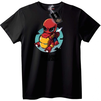 NOONEBRAND Тениска Чиби Iron Man и Spider-Man - 2XL, White