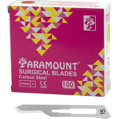 PARAMOUNT Skalpelové čepieľky č. 15 - 100ks