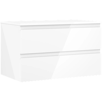 Mexen Orio баня шкаф за мивка 80 см с плот, 2 чекмеджета, бял гланц - 91A10-08047-2-BFFC00 (91A10-08047-2-BFFC00)