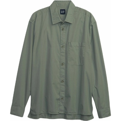Gap pánska košeľa Garment dyed twill khaki