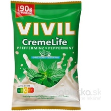 VIVIL Creme Life Mätové, smotanové cukríky bez cukru 90 g