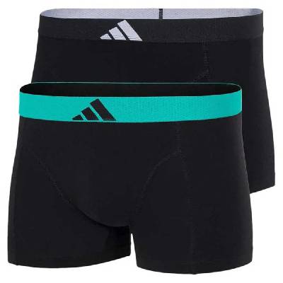 Боксерки Adidas Body Active Flex Cotton boxers 2 units - Black (Bk / Teal)