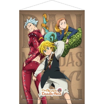 WallScroll - The Seven Deadly Sins: Ban, Meliodas & King 50 x 70 cm, POPB-PBWS08