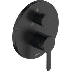 Duravit C. 1 - Душ миксер за скрит монтаж, за 2 изхода, матово черен C14210012046 (C14210012046)