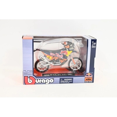 Bburago 1:18 Red Bull KTM 450 Rally Dakar 2019 (startovní číslo 1) – model motocyklu