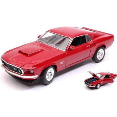 Welly Ford Mustang Boss 429, 1969, červený 1:24