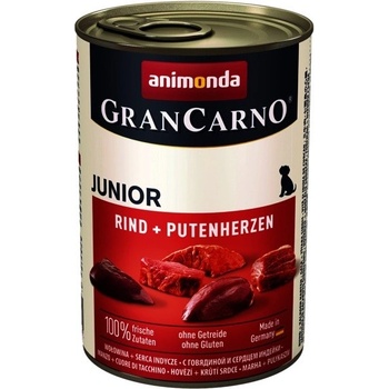 Animonda Gran Carno Junior hovädzie & morčacie srdcia 6 x 400 g