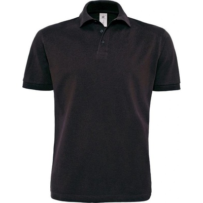 B&C Heavymill Piqué polo tričko čierne