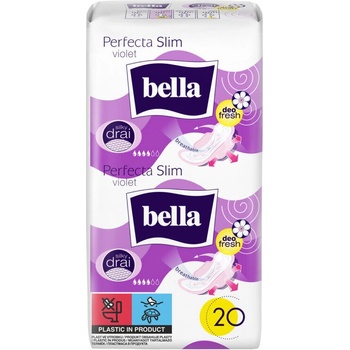 Bella Дамски превръзки Bella Perfecta Slim Violet Deo Fresh коприна 20бр (Рў-210037)