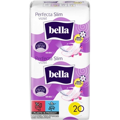 Bella Дамски превръзки Bella Perfecta Slim Violet Deo Fresh коприна 20бр (Т-210037)