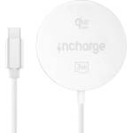 3mk Protection Безжично зарядно устройство 3mk Wireless Charger incharge® Align - MagSafe технология, 25W, Qi2.2 - Бял