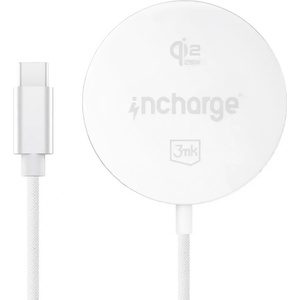 3mk Protection Безжично зарядно устройство 3mk Wireless Charger incharge® Align - MagSafe технология, 25W, Qi2.2 - Бял
