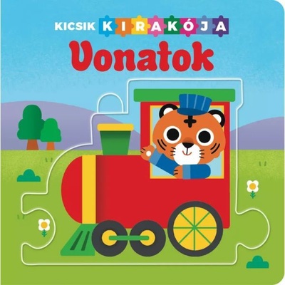 Napraforgó Könyvkiadó Пъзел книга за най-малките - влакът - унгарски език (9789634835141)