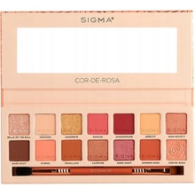 Sigma Beauty Cor-de-Rosa Eyeshadow Palette paleta očních stínů se štětečkem 16.24 g