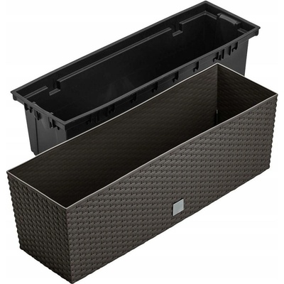 Prosperplast Květináč plast šedý 58 x 18 x 19,5 cm