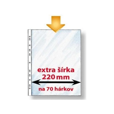 Euroobal Karton PP economy A4 maxi extra široký 50mic 50ks
