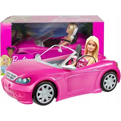 Barbie s růžovým kabrioletem a doplňky