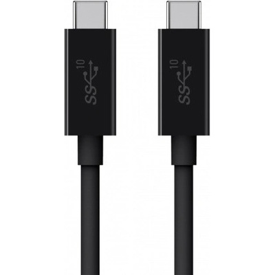 Belkin USB-C към USB-C кабел за устройства с USB-C порт (100 см) - Belkin USB-C 3.1 to USB-C 100W Cable (черен) (F2CU052bt1M-BLK)