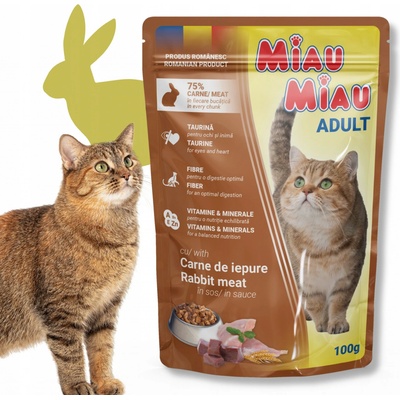 Miau Miau Adult Rabbit 100 g