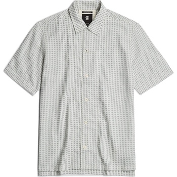 Image 1 of G-Star RAW Риза с къс ръкав G Star Resort Short Sleeve Shirt - Blue Sprc/Milk