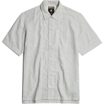 G-Star RAW Риза с къс ръкав G Star Resort Short Sleeve Shirt - Blue Sprc/Milk
