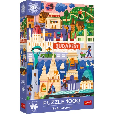 Trefl - Puzzle Premium Plus: The Art of Colour: Budapest, Hungary - 1 000 piese