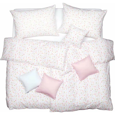 SCANquilt Obliečky klasik motýle biela 140x220 70x90