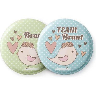 Spielehelden Odznaky Vogel I Na holčičí rozlučku se svobodou 20 odznaků 5, 6 cm extra velký dárek pro rozlučku se svobodou (AMZBUTA236) (AMZBUTA236)