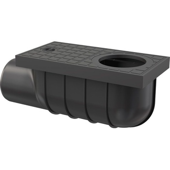 Alcadrain AGV3 Univerzálny lapač strešných splavenín bočný čierný