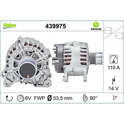 VALEO Alternátor VALEO 439975