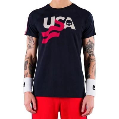 Hydrogen USA cotton Tee blue navy