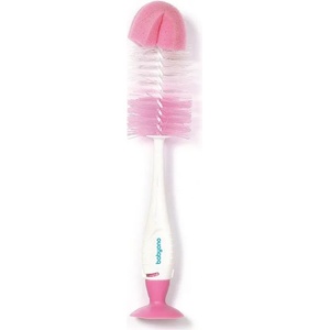 Babyono Четка с гъба Babyono - За почистване на шишета, розова (5901435408988) - ozone