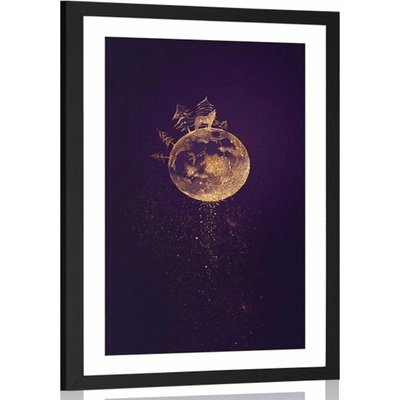 Plakát s paspartou planeta vlka - 40x60 no frame