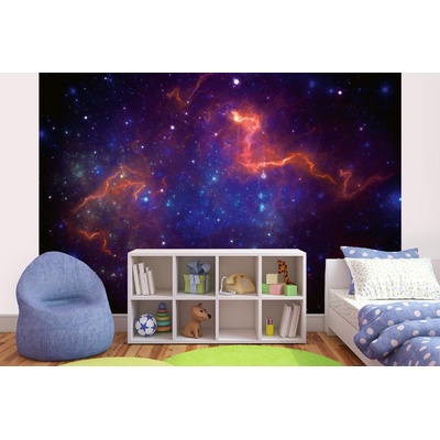 DIMEX ART Самозалепваща се флизелинова фототапета цветна галактика 375 x 250 см