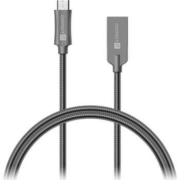 Connect IT CCA-3010-AN Micro USB - USB, 1m, šedý