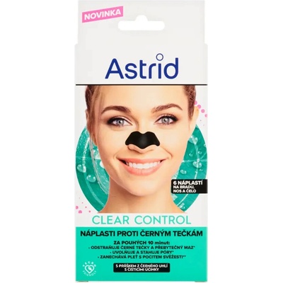 Astrid Náplasti proti černým tečkám Clear Control 6 ks
