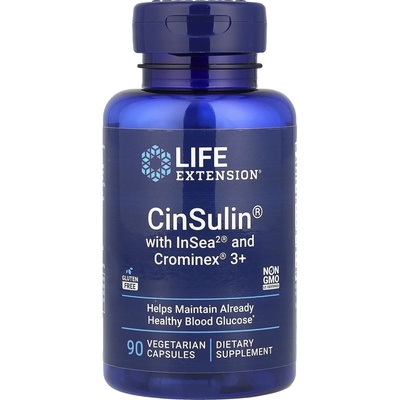 Life Extension CinSulin with InSea2 and Crominex 3+ 90 vegetariánských kapslí