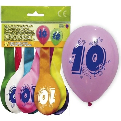 GLOBOLANDIA Balónky s číslem 10.