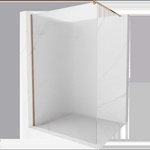 Mexen Kioto душ преграда Walk-in 70 x 200 см, ивици 8 мм, розово злато - 800-070-101-60-09 (800-070-101-60-09)