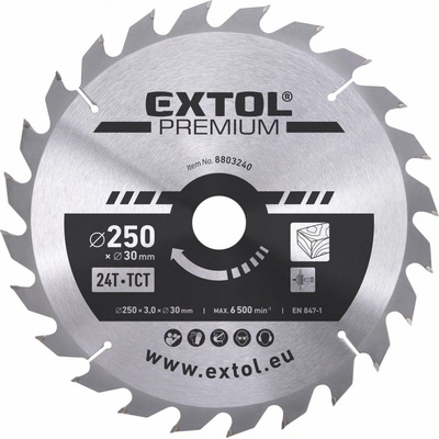 EXTOL PREMIUM 8803240 Pílový kotúč 250x2,2x30 mm 24 zubov