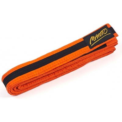 Manto BJJ TAG oranžový s čiernym pruhom